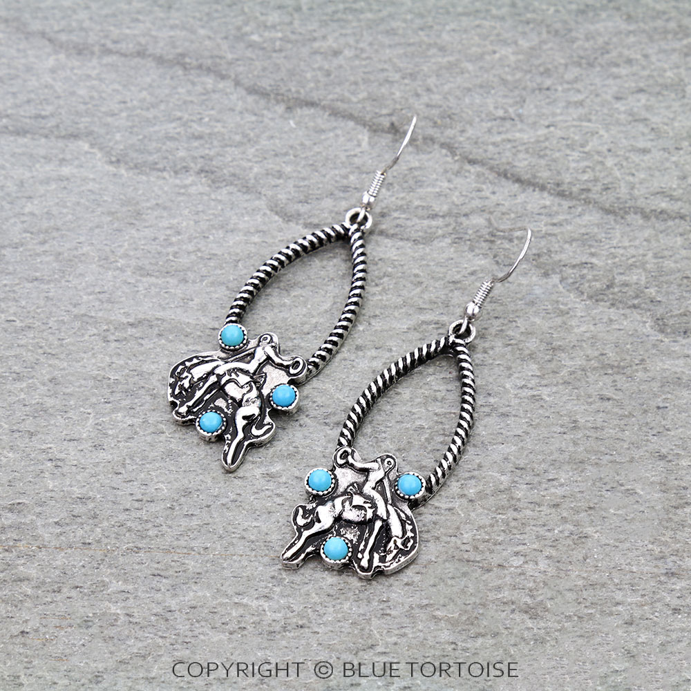 Western Rodeo Dangle Earrings