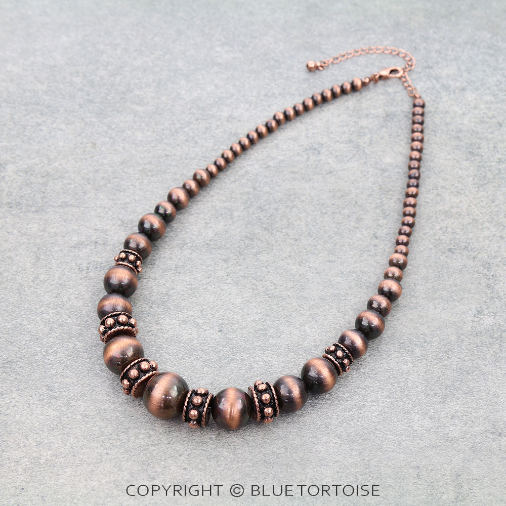 Navajo Style Pearl Necklace