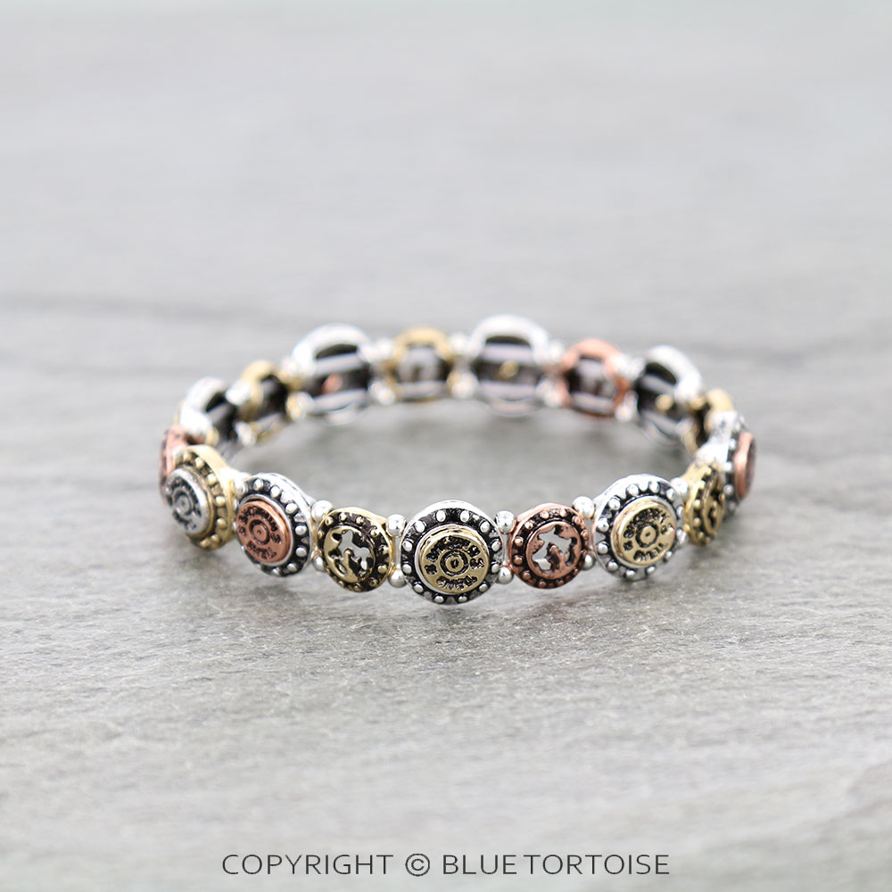 Western Shotgun Shell Stretch Bracelet