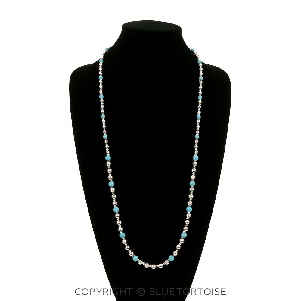 Mixed Bead Long Necklace - Image 2