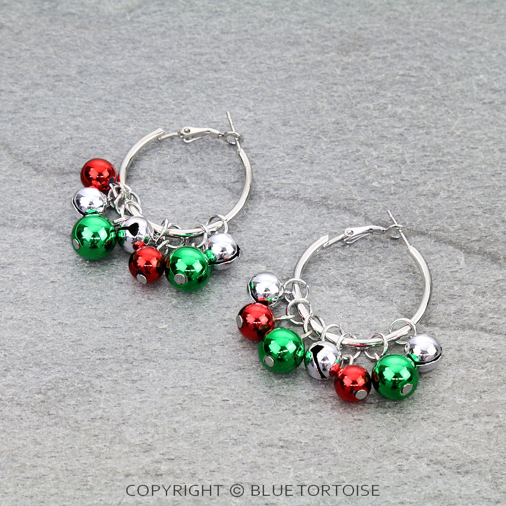 Christmas Décor Hoop Earrings