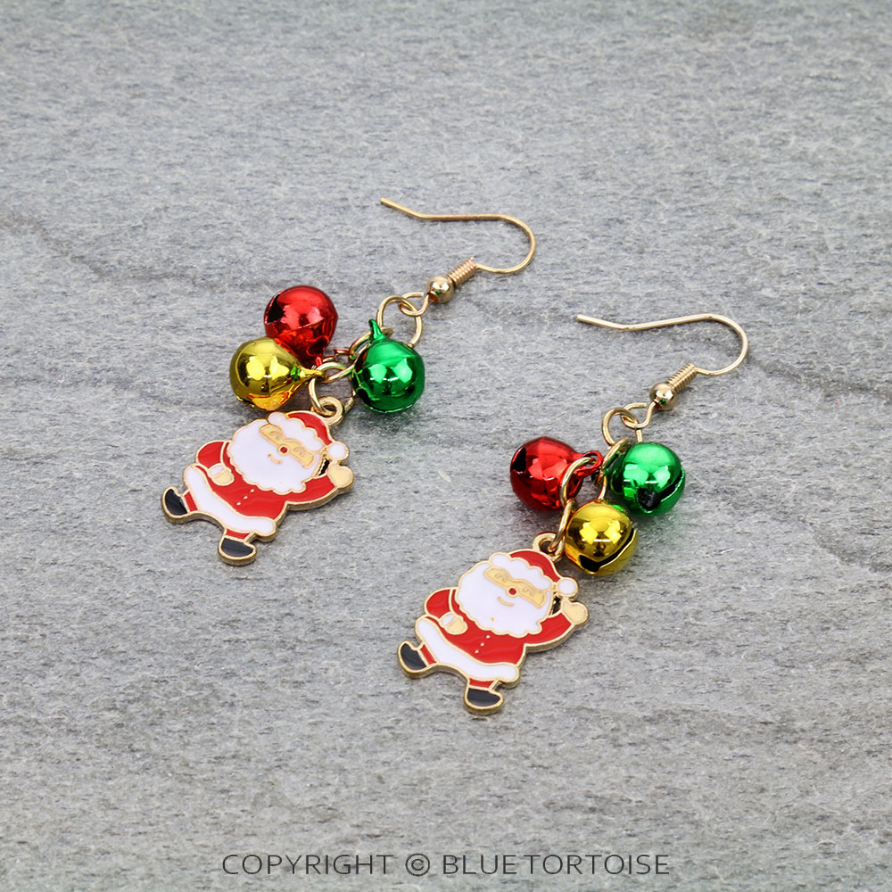 Christmas Santa Claus Dangle Earrings