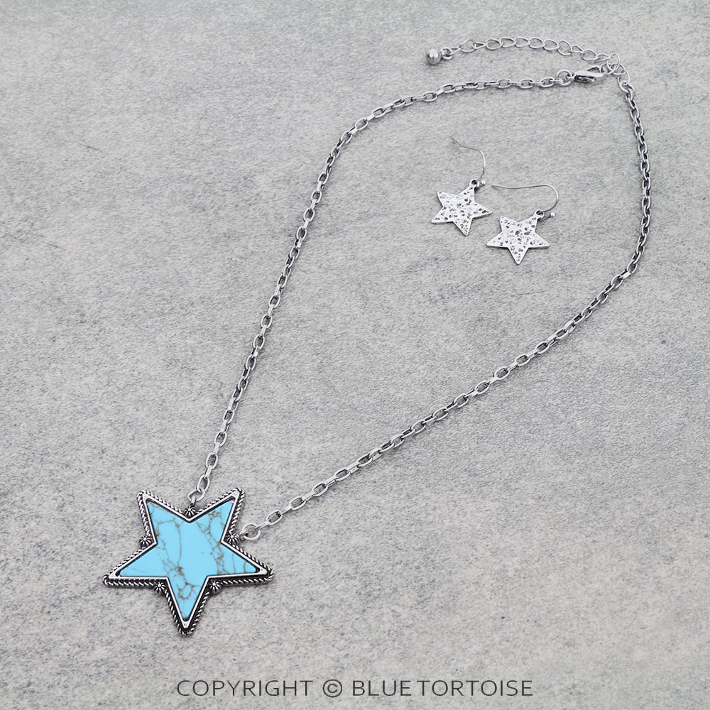 Star Pendant Necklace Set