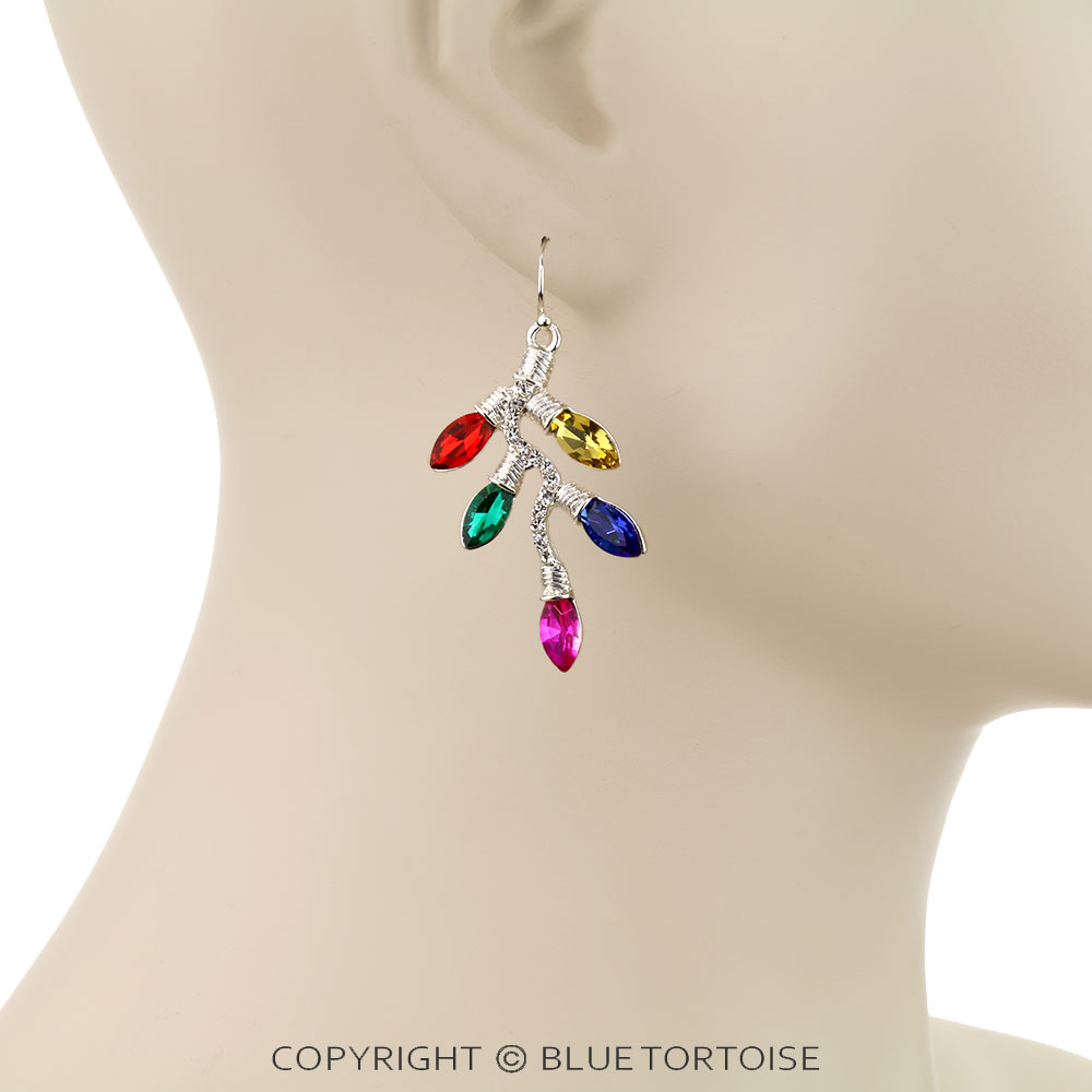 Christmas String Lights Earrings - Image 2