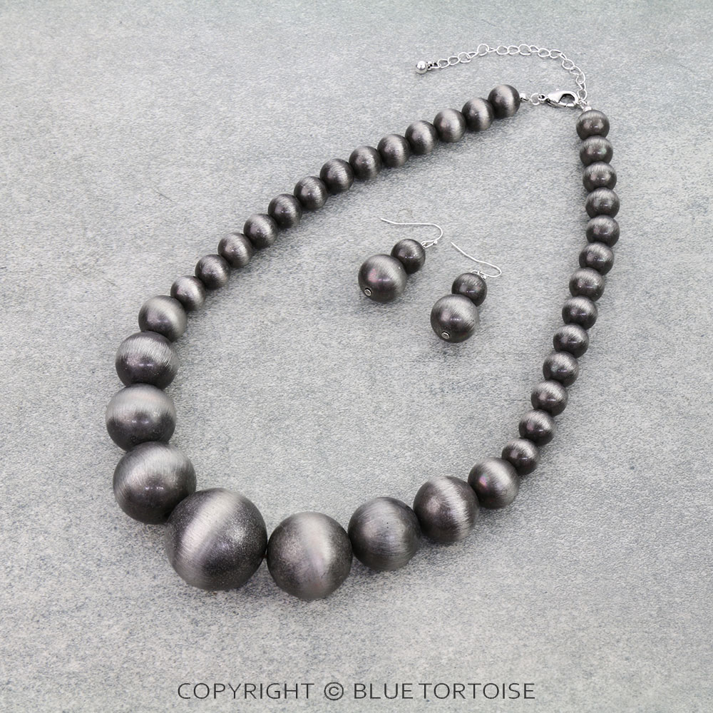 Western Chuncky Navajo Style Pearl Necklace Set