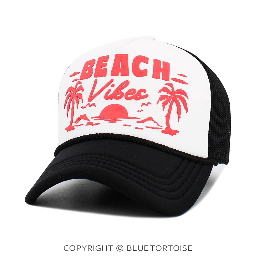 "Beach Vibes" Foam Trucker Mesh Cap - Image 2