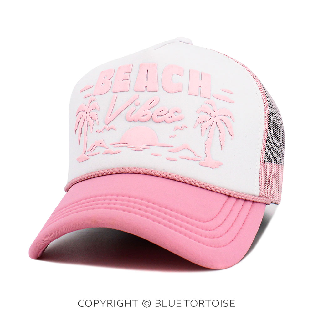 "Beach Vibes" Foam Trucker Mesh Cap - Image 2