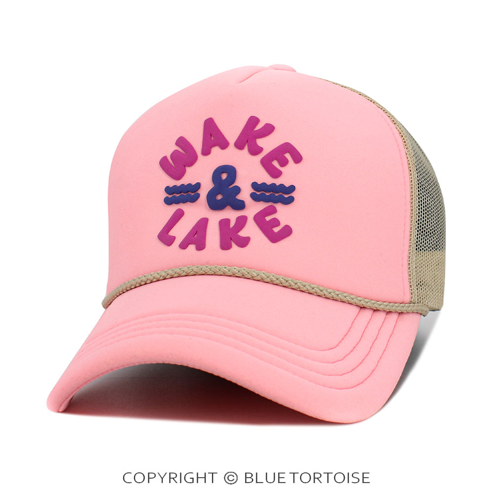 "Wake and Lake" Foam Trucker Mesh Cap - Image 2