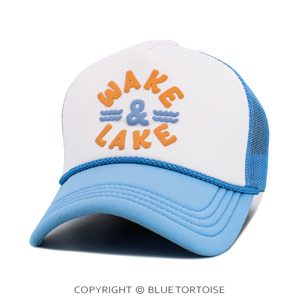 "Wake and Lake" Foam Trucker Mesh Cap - Image 2