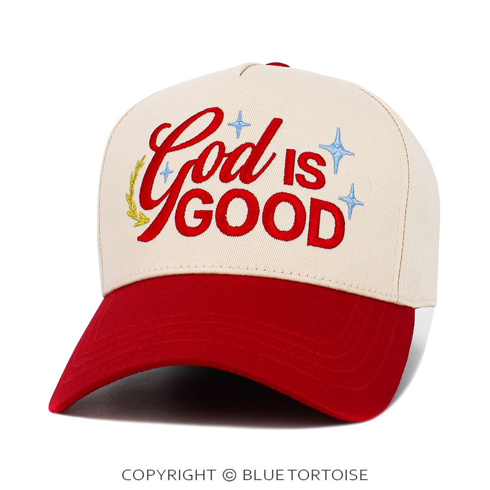 "God Is Good" Five Panel Baseball Cap - Image 2