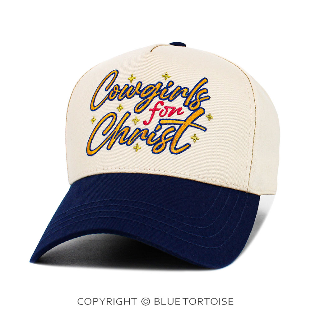 "Cowgirls For Christ" Five Panel Baseball Cap - Image 2