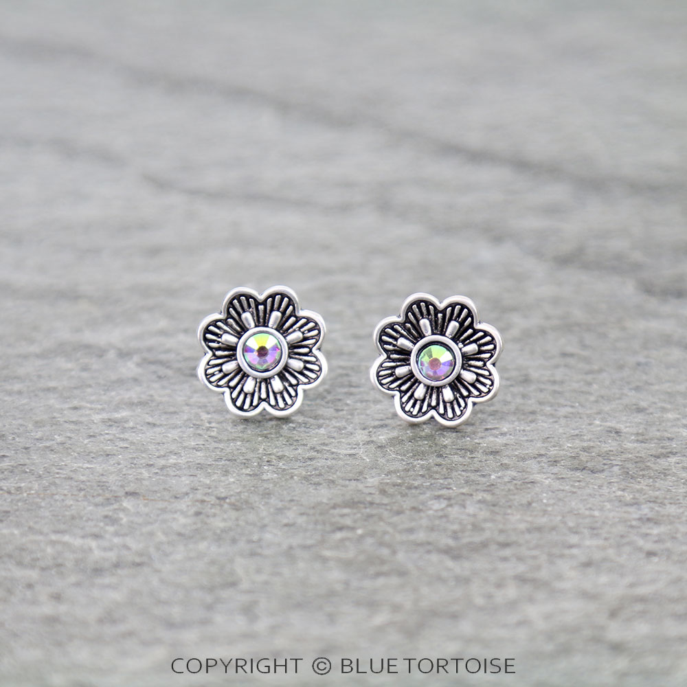 Superior Flower Stud Earrings