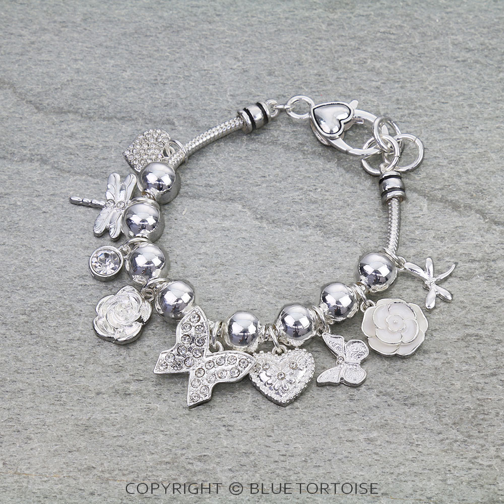 Fashion Multi Charm Link Bracelet