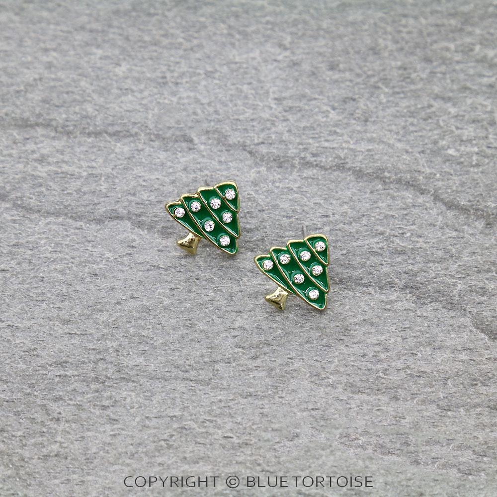 Christmas Tree Stud Earrings