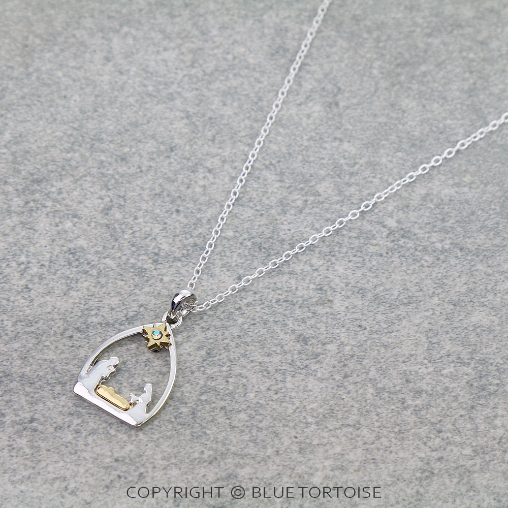Nativity Cutout Pendant Necklace - Image 3