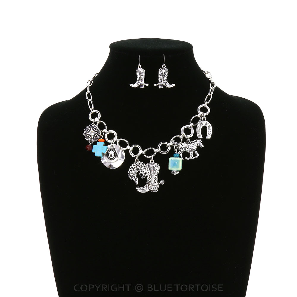 Western Style Charm Necklace Set - Image 2