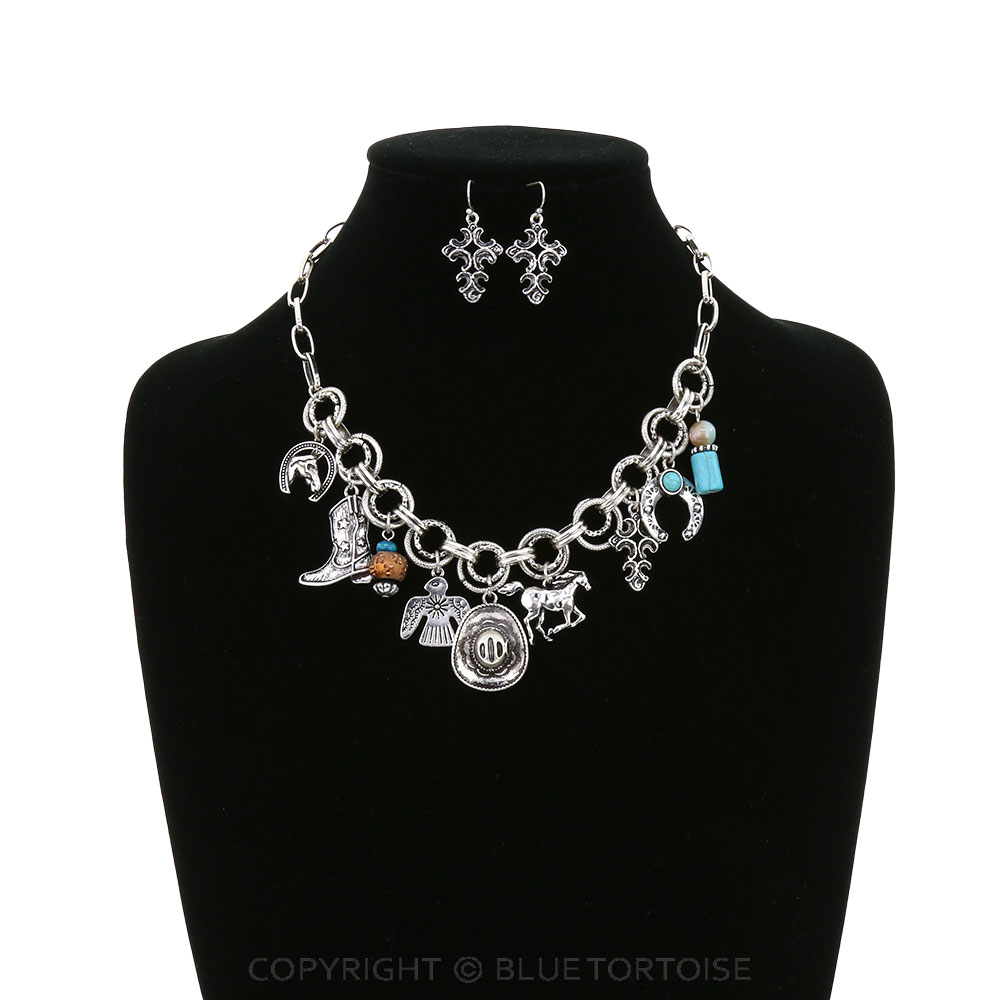 Western Style Charm Necklace Set - Image 2