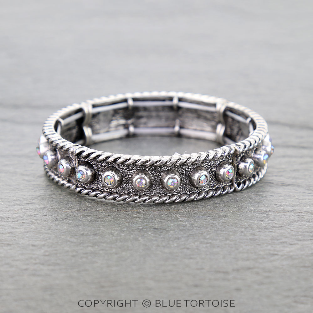 Western Rope TXR Stone Stretch Bracelet