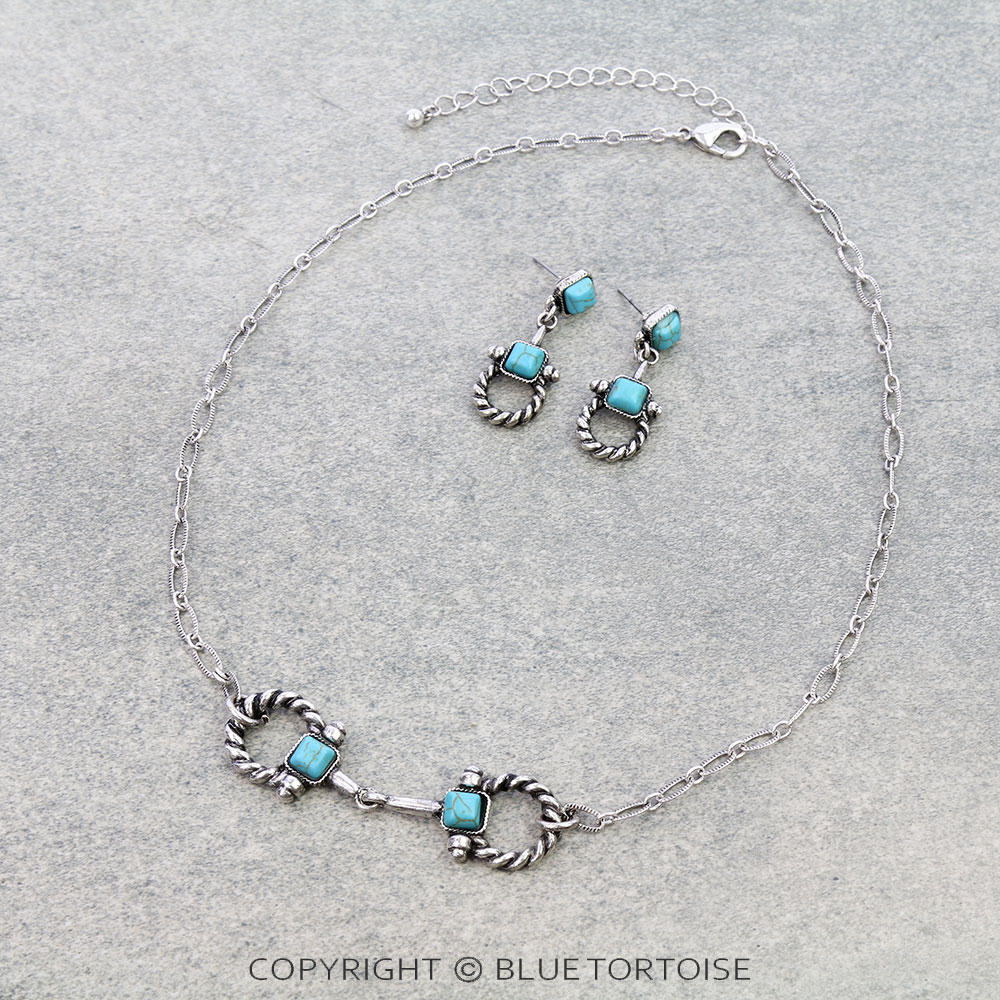 Western Rope TXR Horsebit Necklace Set