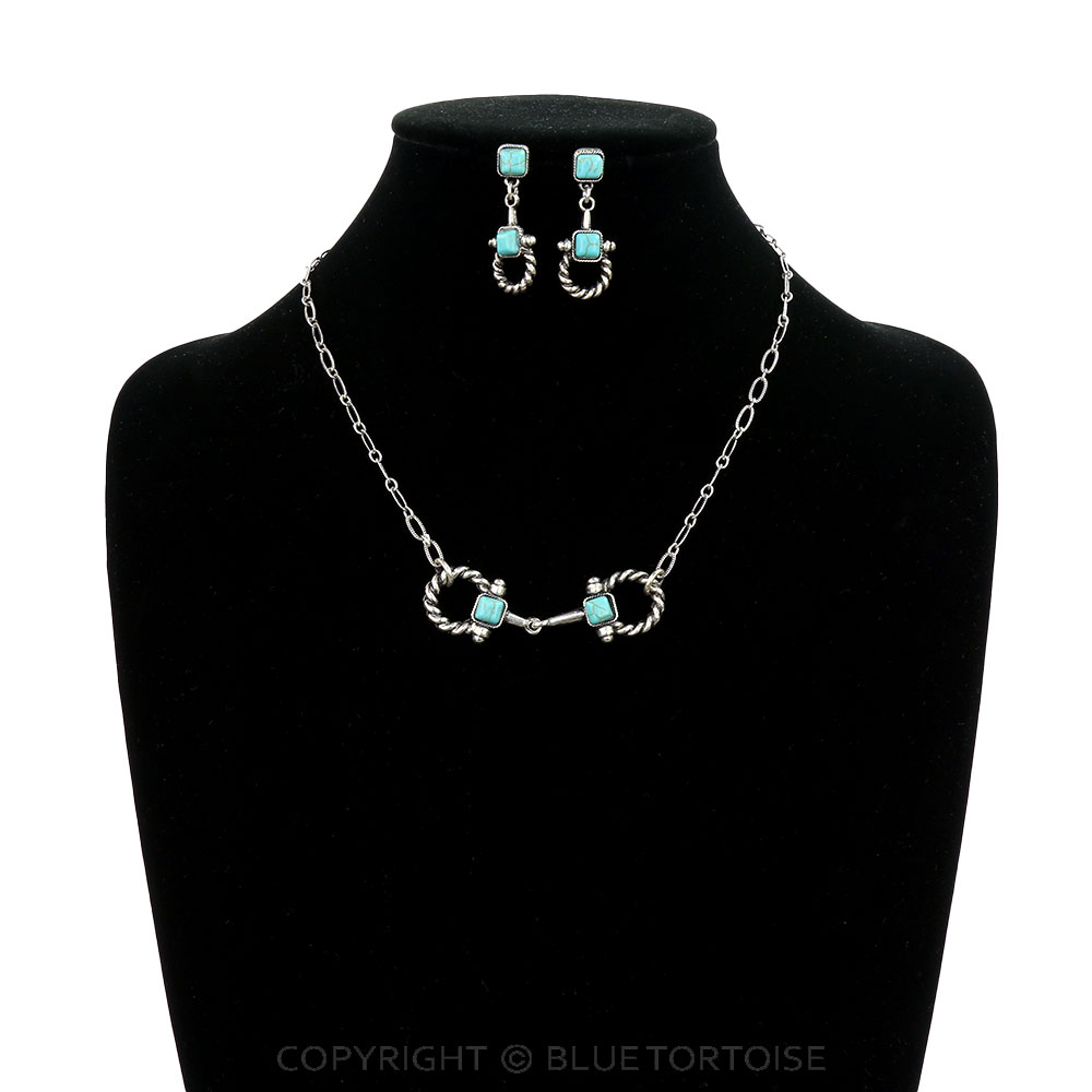Western Rope TXR Horsebit Necklace Set - Image 2