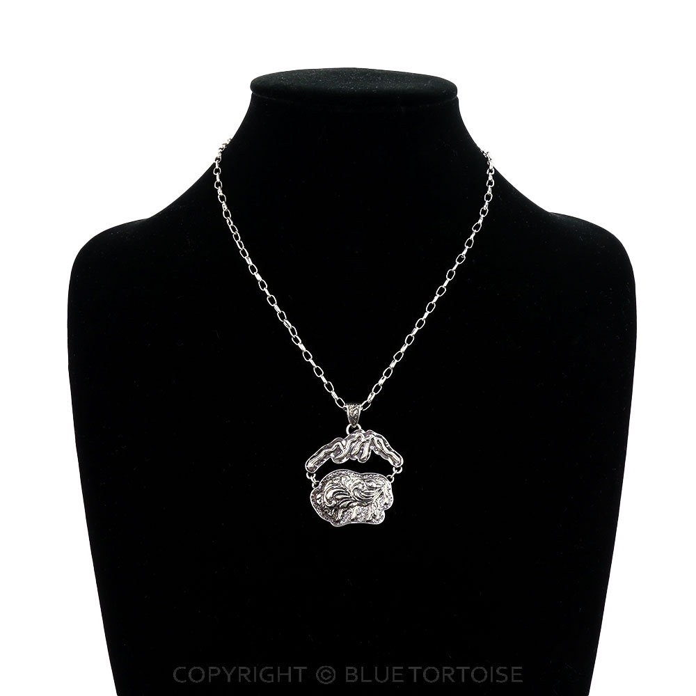 Western Mountain Buffalo Pendant Necklace - Image 2