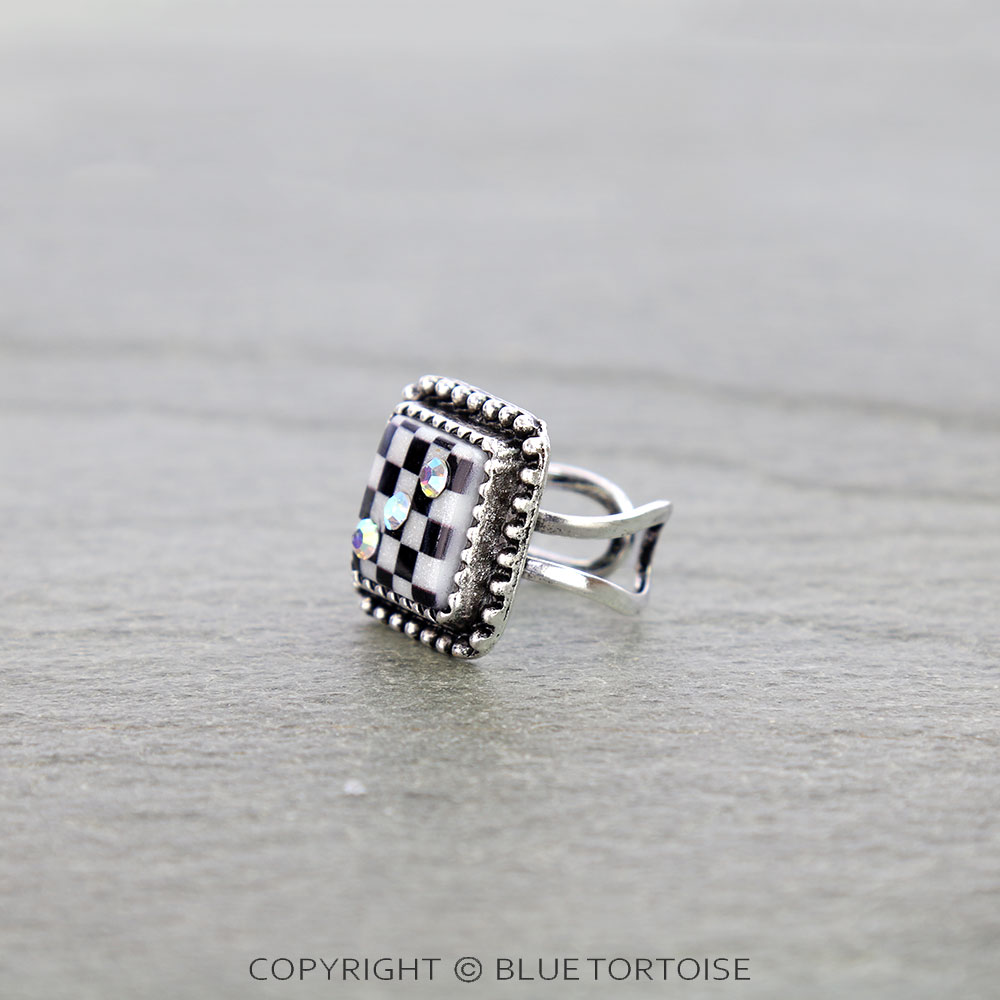 Checker Dice Cuff Ring - Image 2