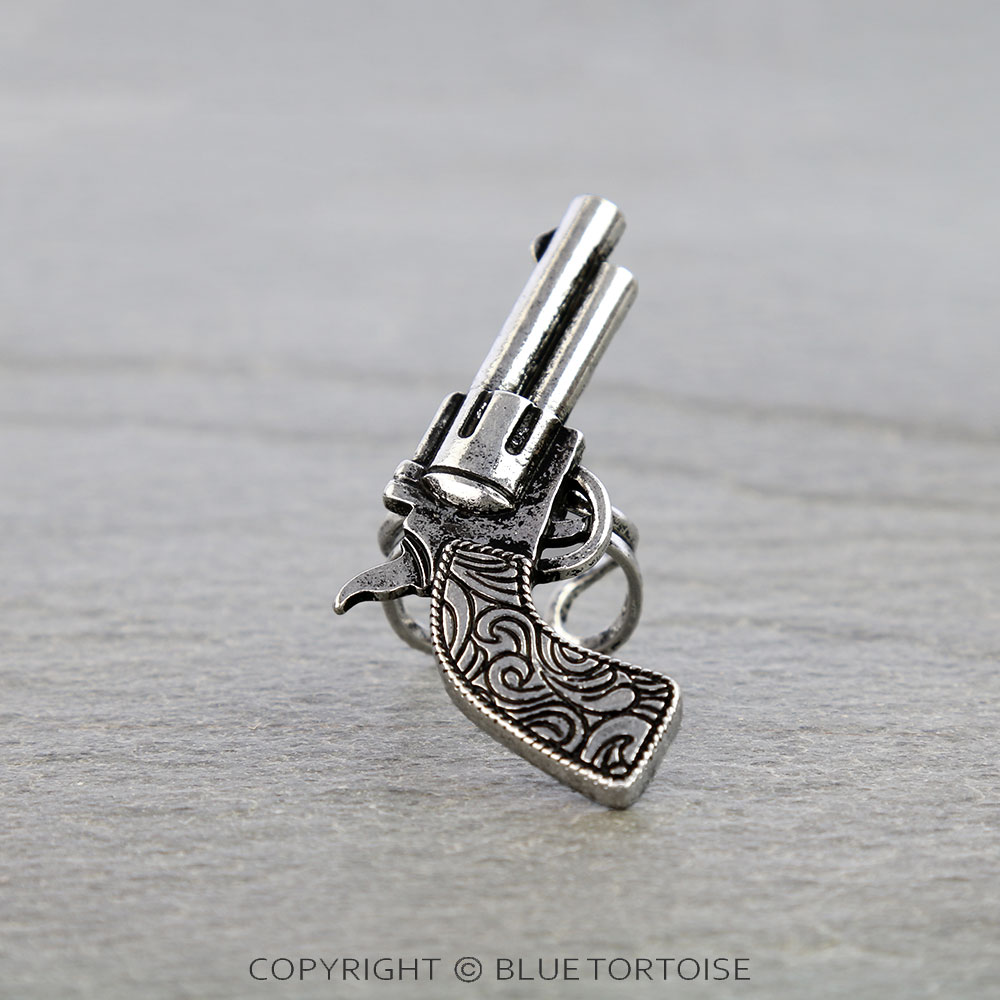 Western Pistol Cuff Ring