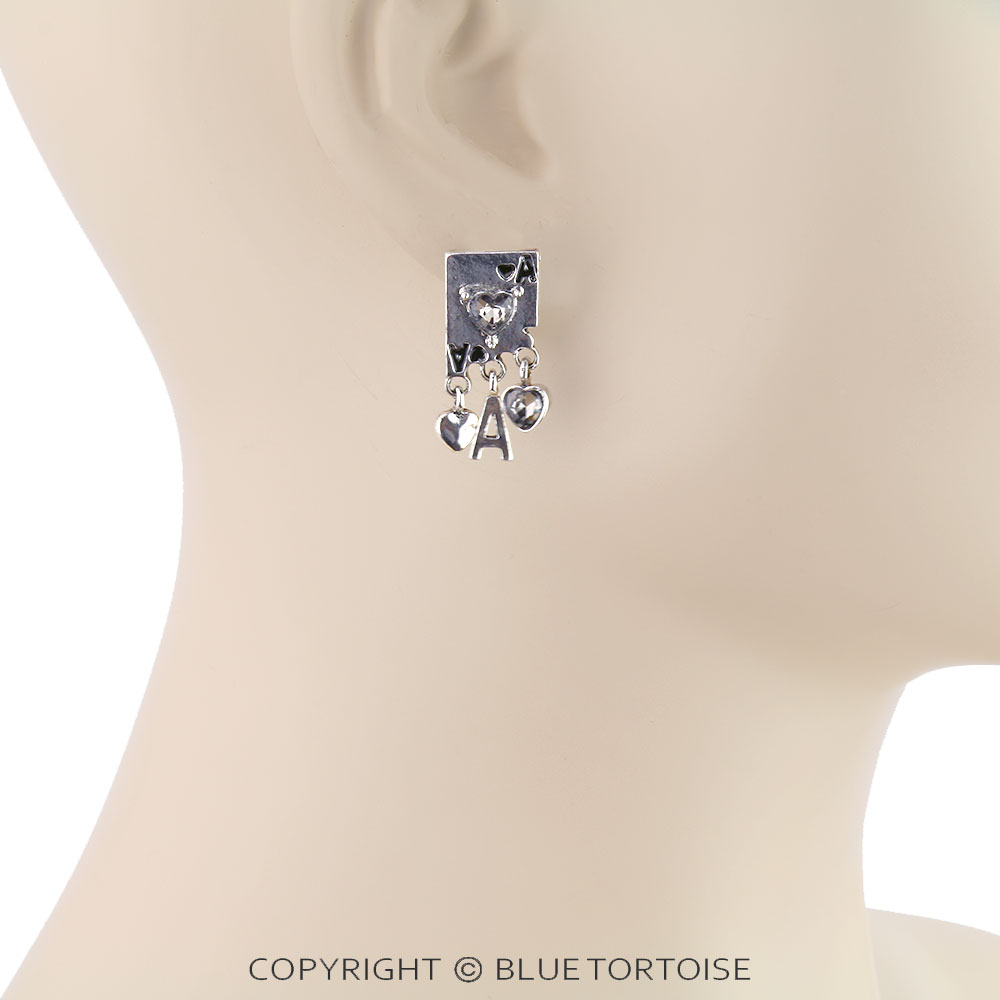 Western Ace of Hearts Stud Earrings - Image 2