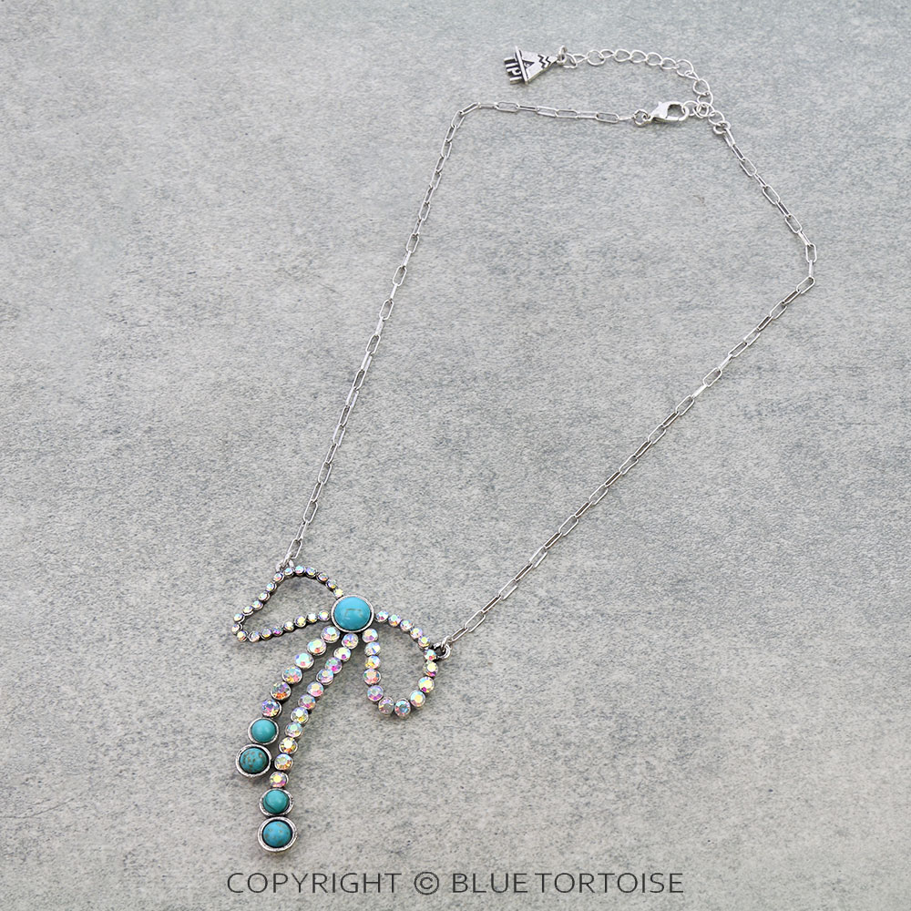 Western Bow Stone Necklace
