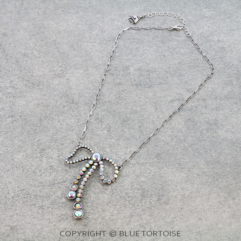 Western Bow Stone Necklace
