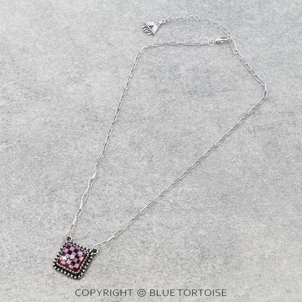 Checker Dice Necklace