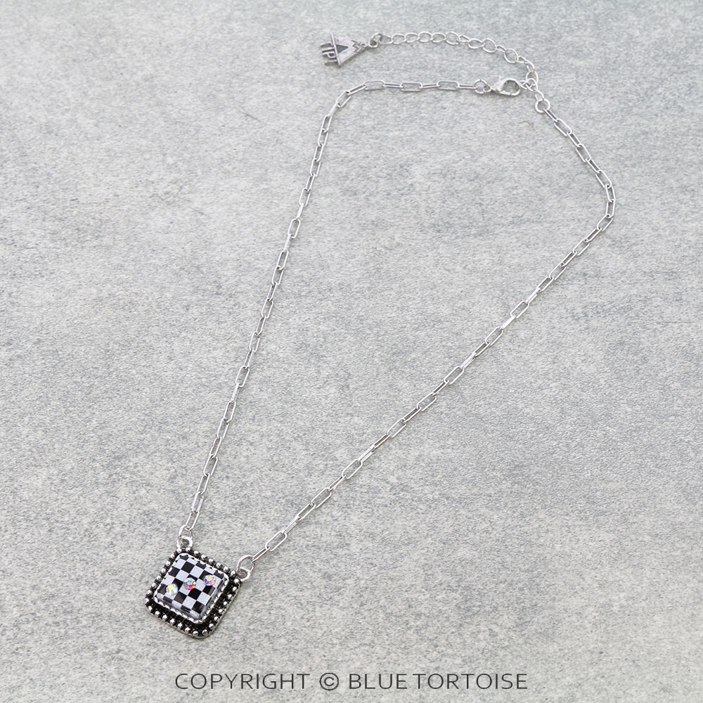 Checker Dice Necklace