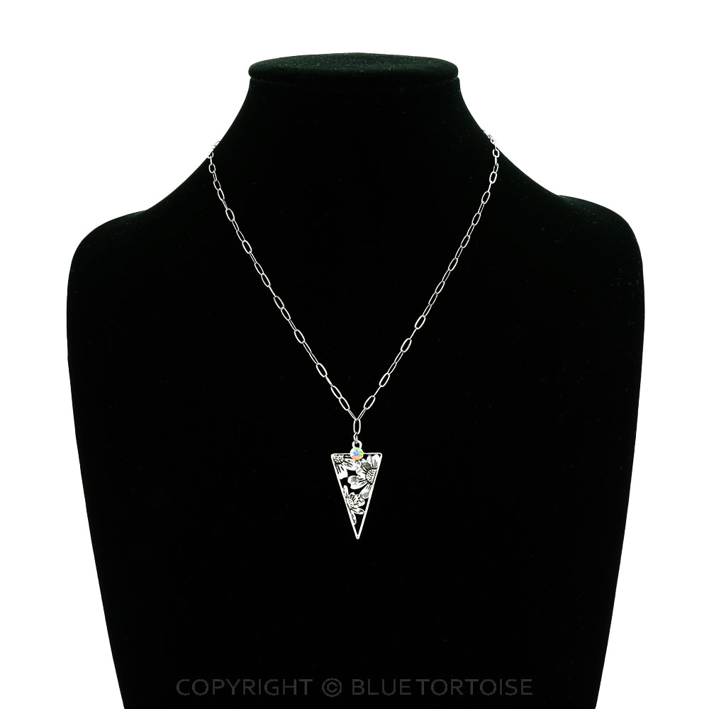 Western Sunflower Etched Necklace - Image 2