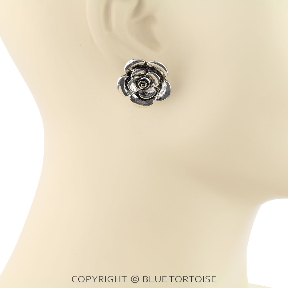 Western Flower Stud Earrings - Image 2