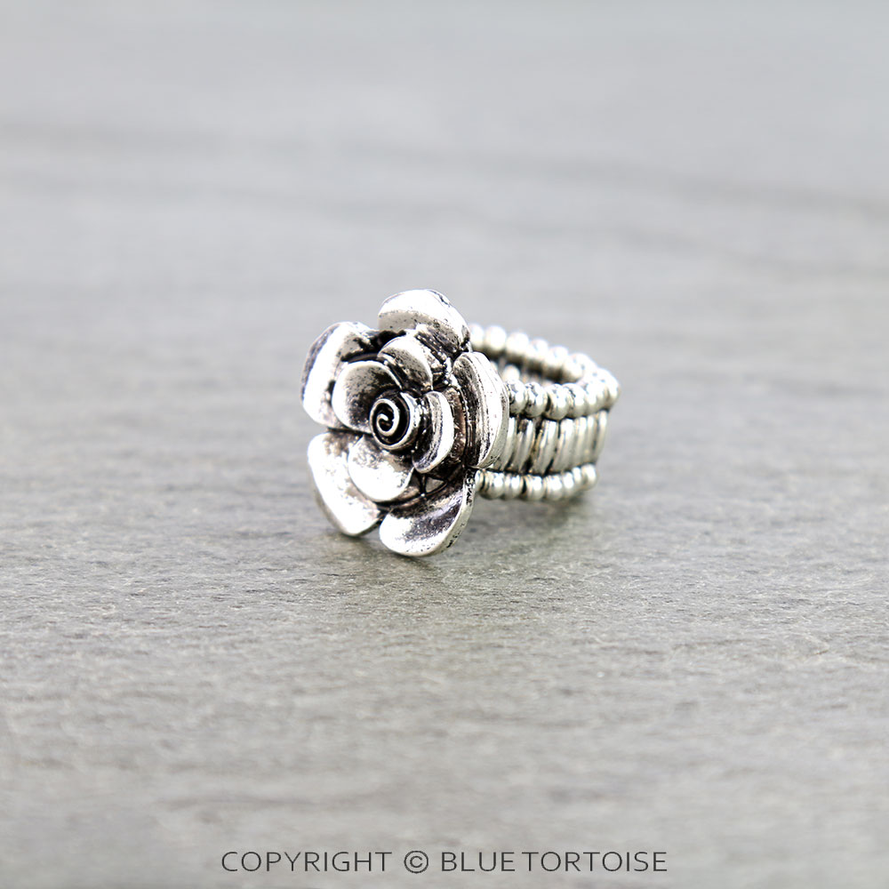 Western Flower Stretch Ring - Image 2