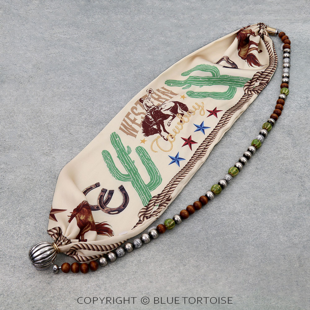 Western Cowboy Necklace & Scarf - Image 2