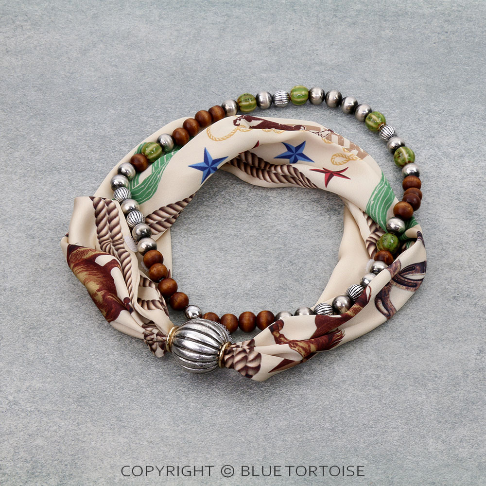 Western Cowboy Necklace & Scarf