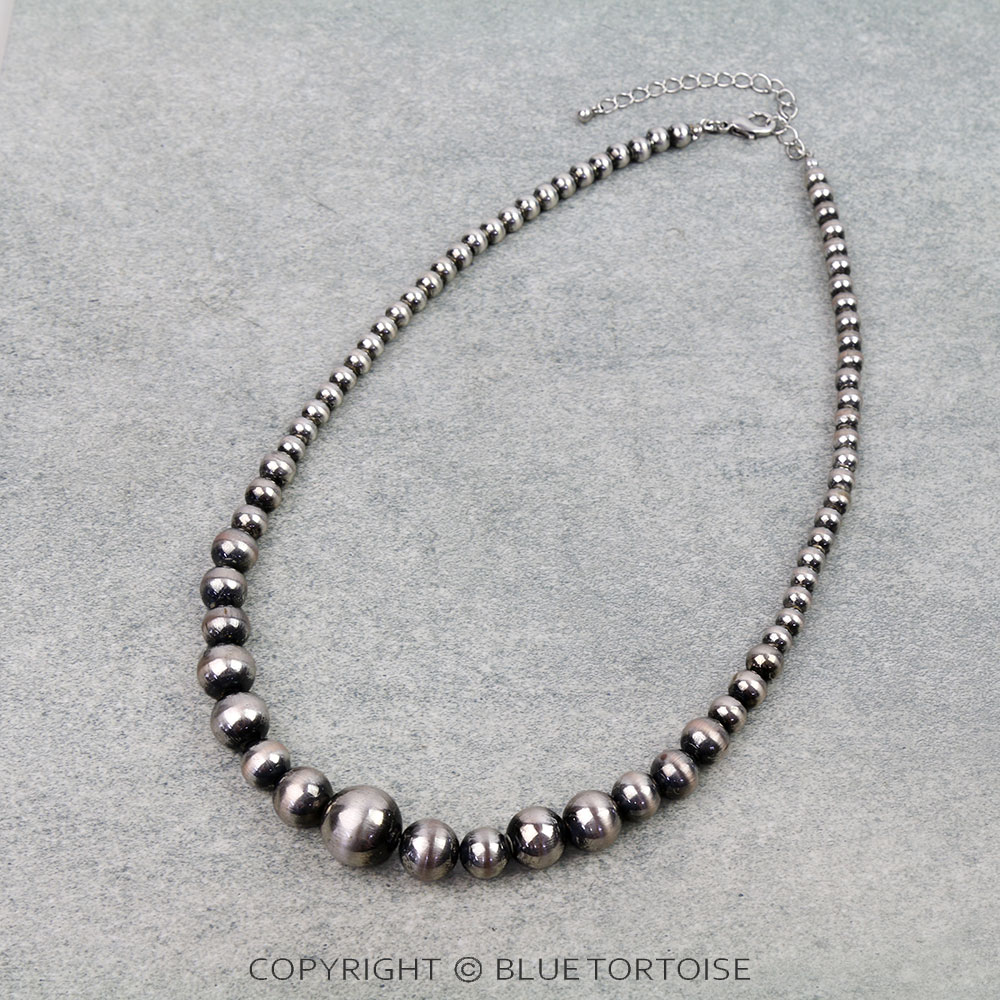 Navajo Style Pearl & Bead Necklace