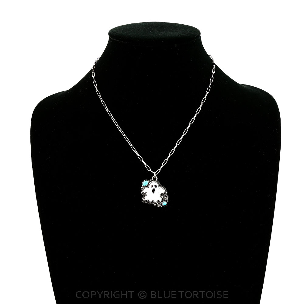 Halloween Spooky Ghost Necklace - Image 2