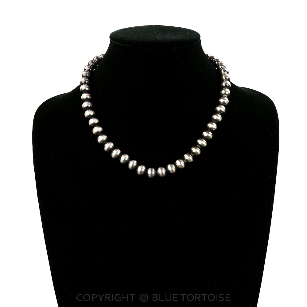10MM Navajo Style Pearl Necklace - Image 2