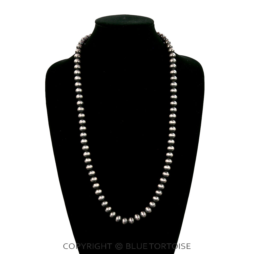 10MM Navajo Style Pearl Necklace - Image 2