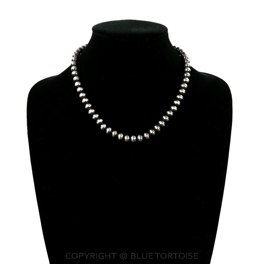8MM Navajo Style Pearl Necklace - Image 2