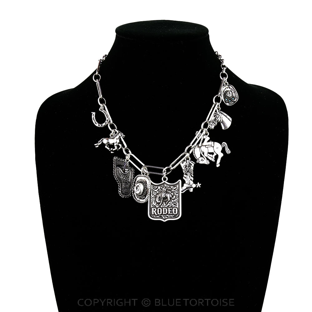 Western Rodeo Theme Charm Necklace - Image 2