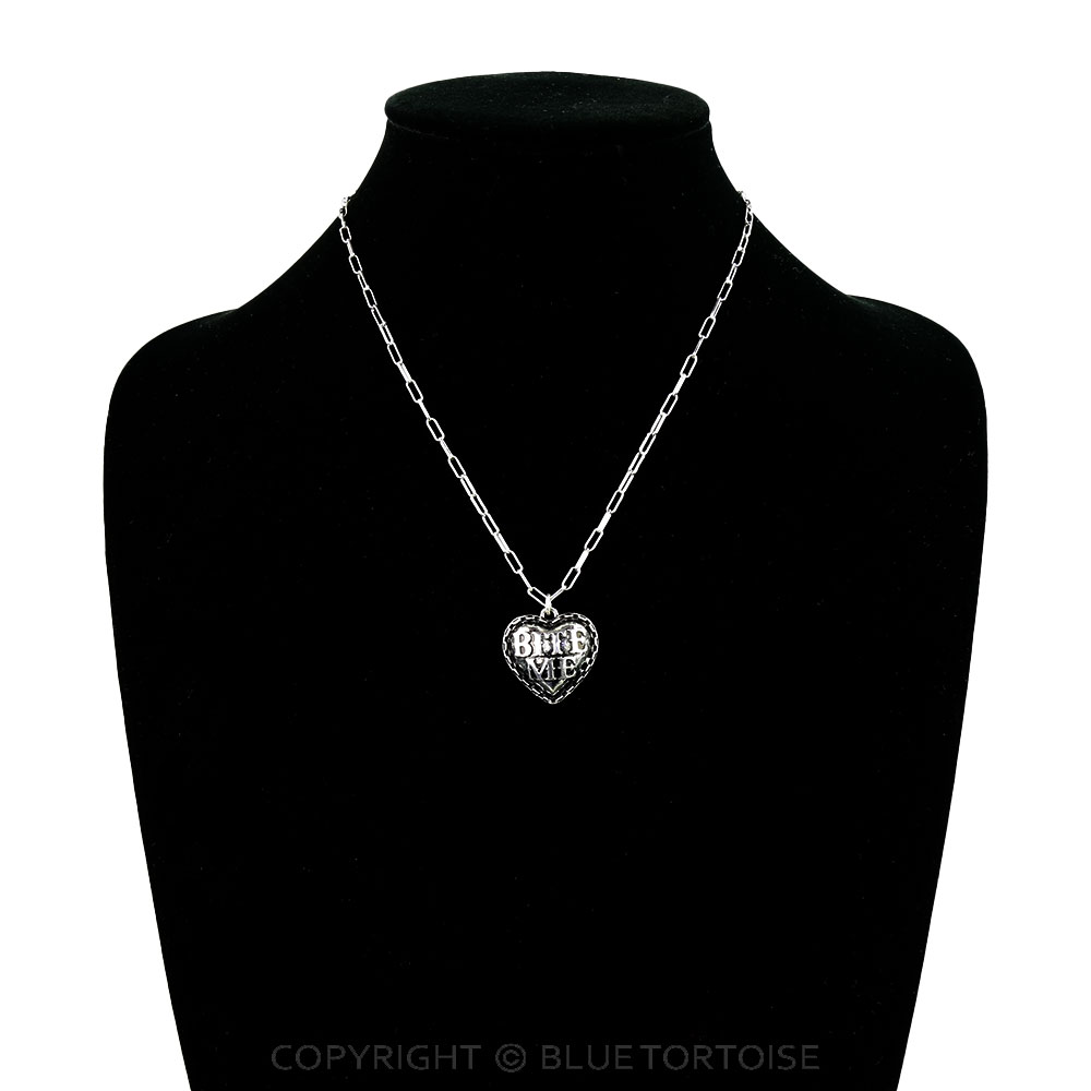 Western Heart Bite Me Engraved Necklace - Image 2