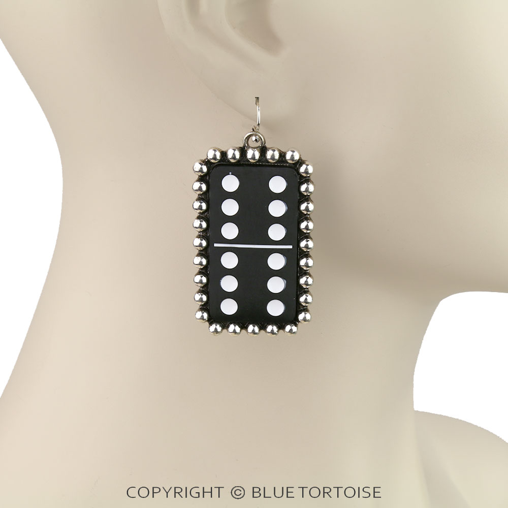 Western Domino Dangle Earrings - Image 2