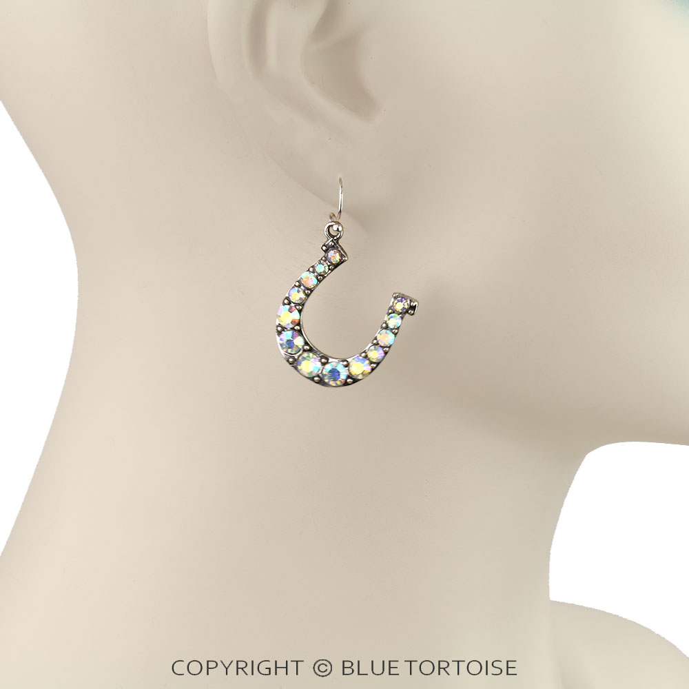 Western Horseshoe Dangle Earrings - Image 2