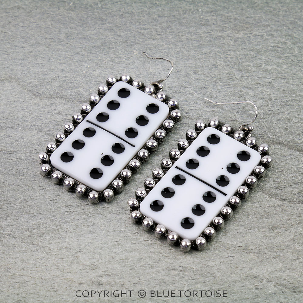 Western Domino Dangle Earrings