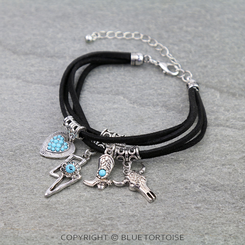 Western Style Charm Link Bracelet
