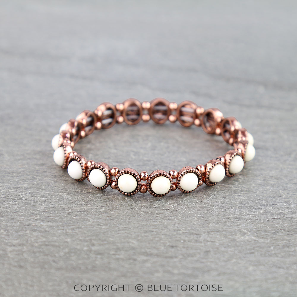Western Semi Stone Stretch Bracelet
