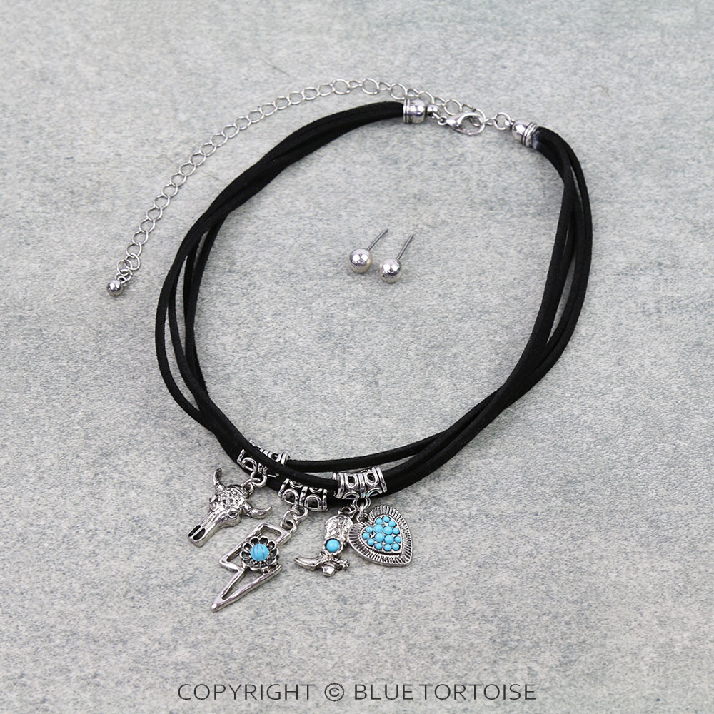Western Style Charm Choker Set